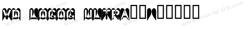 vd logoG ultra字体字体转换